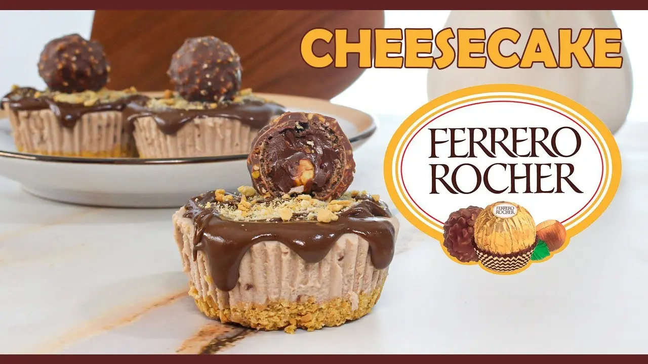 Mini Cheesecakes De Ferrero Rocher.