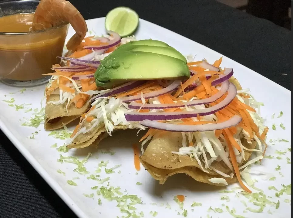 Tacos Dorados de Camarón.